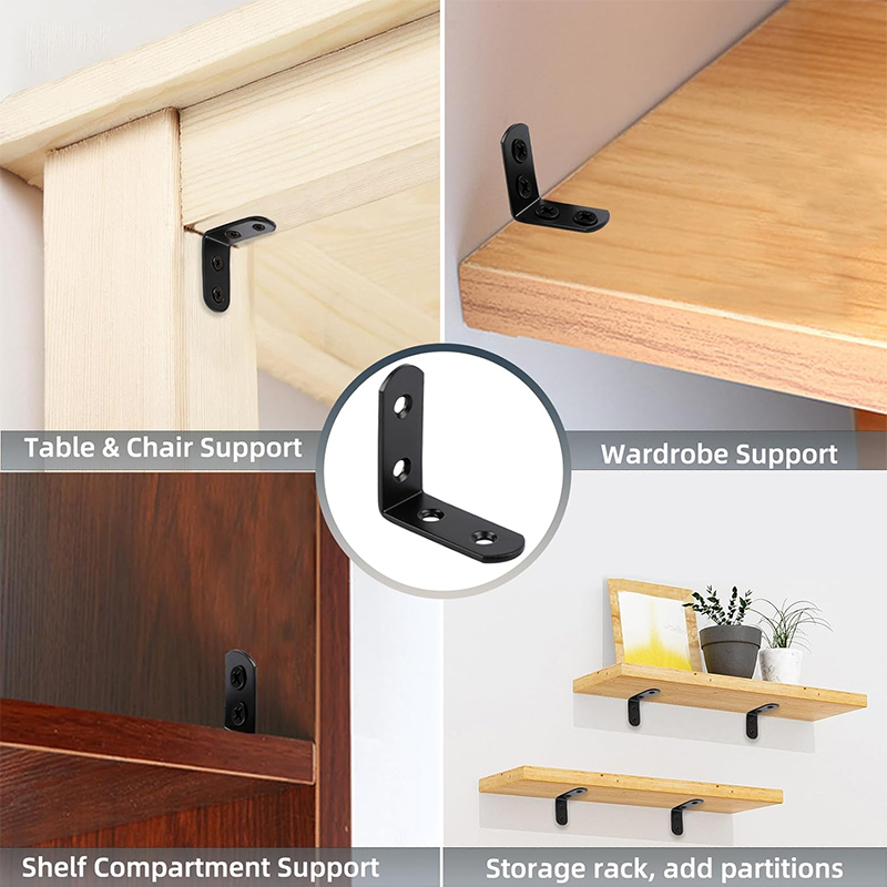 Support en L d'angle noir, sup - Woodworking Joints avis et prix