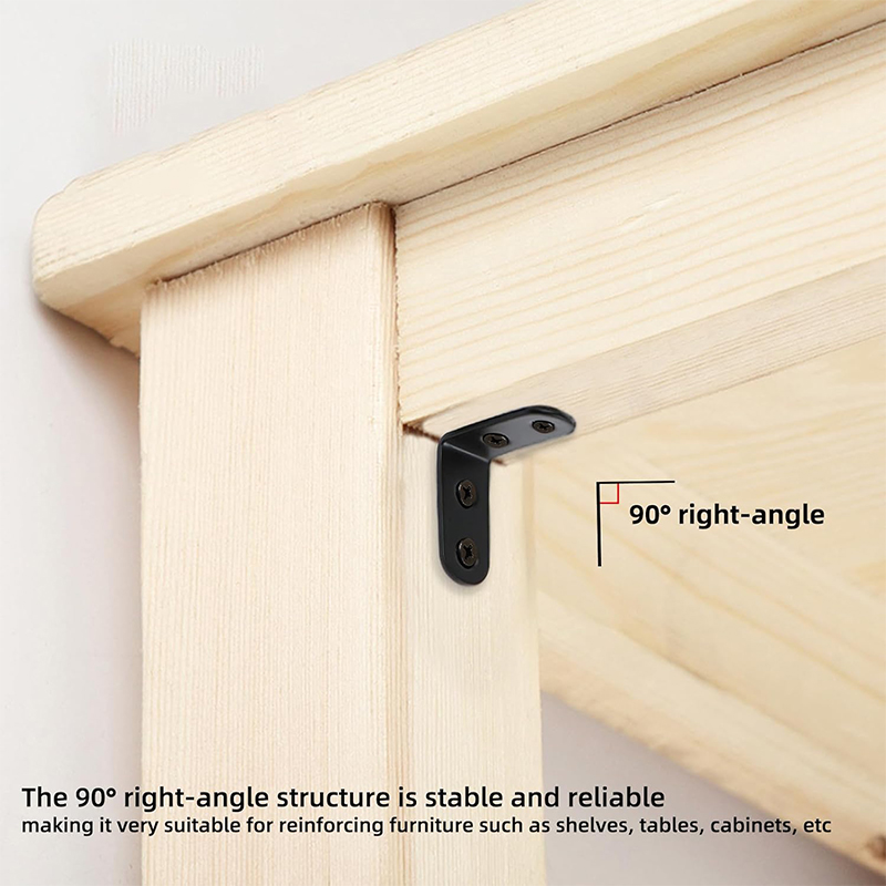 Support en L d'angle noir, sup - Woodworking Joints avis et prix