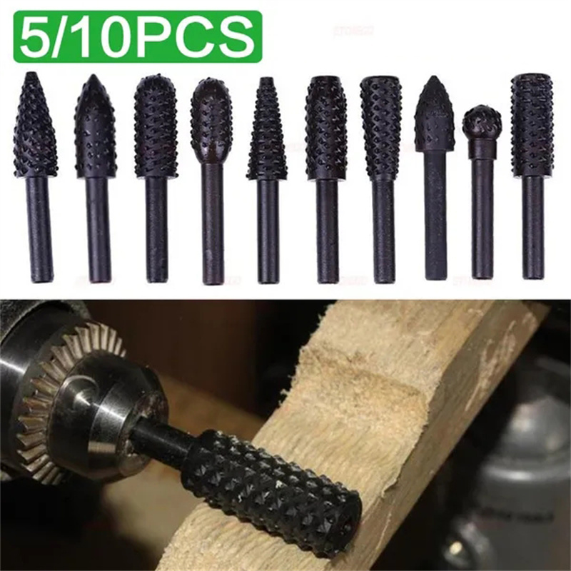 Jeu de bavures rotatives à tig - Woodworking Rasps And Files avis et prix