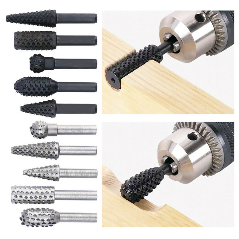 Jeu de bavures rotatives à tig - Woodworking Rasps And Files avis et prix