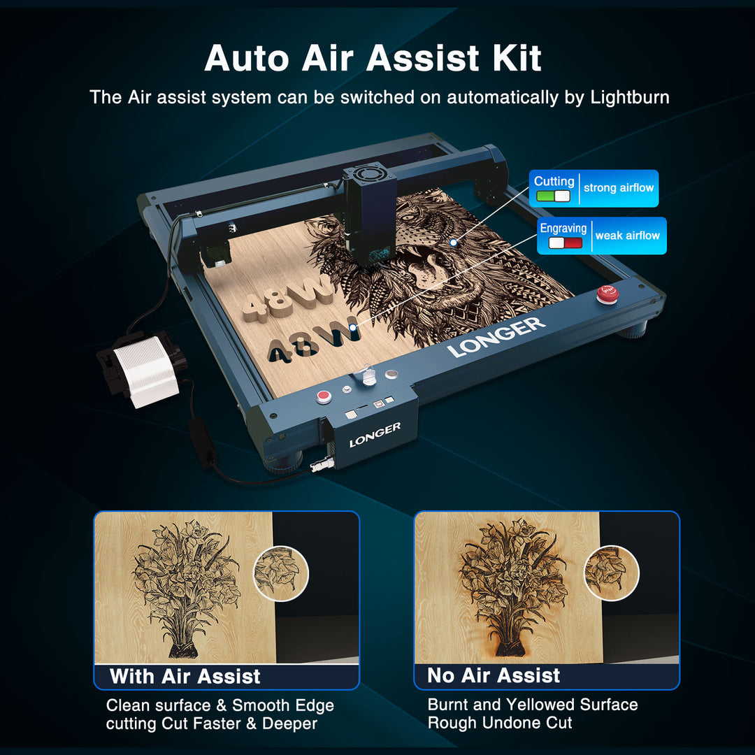 Graveur laser LONGER B1 40W, t - Woodworking Apps avis et prix